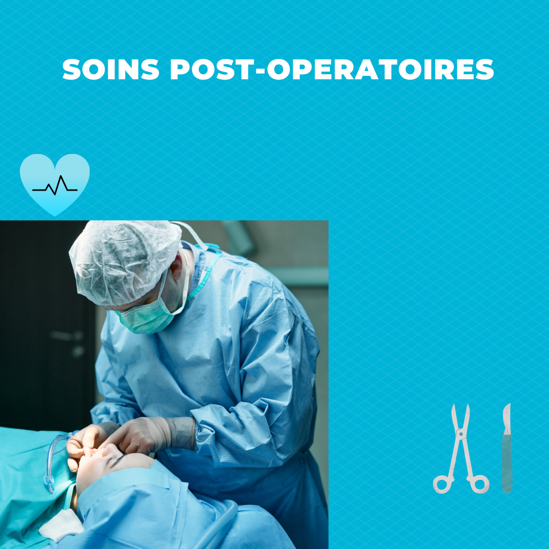 Les soins post opératoires, sutures, agrafes